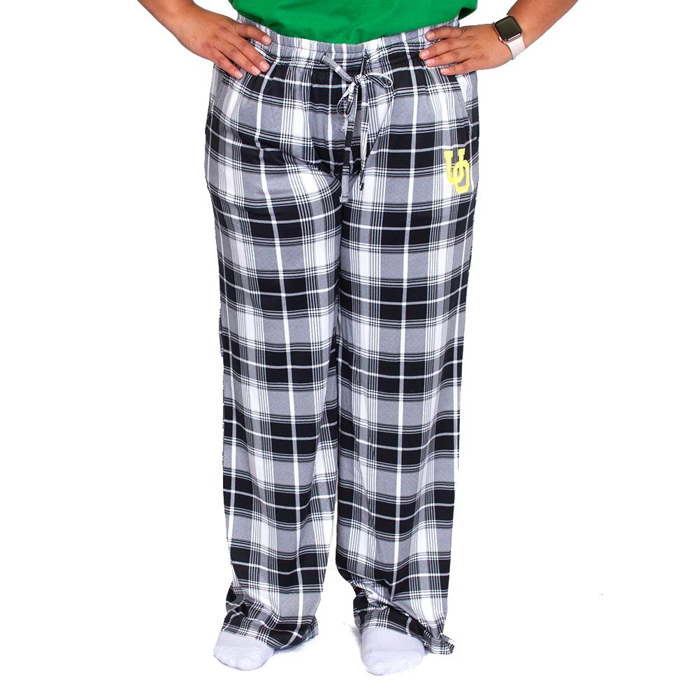 Interlocking UO, Black, Pants, Polyester Blend, Women, Concept Sport, Ashford, Plaid, 801525